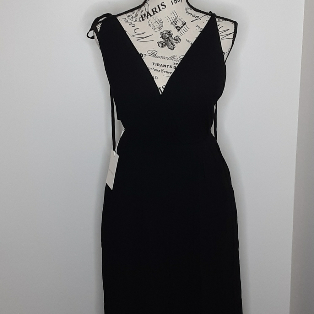 Odder Side Black Maxi Dress
